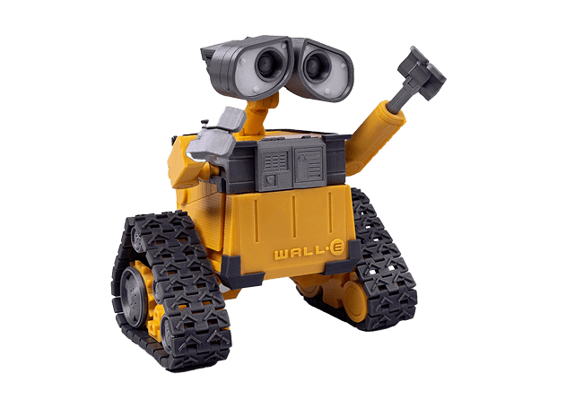 A WALL-E model printed in-house on one of our FDM machines