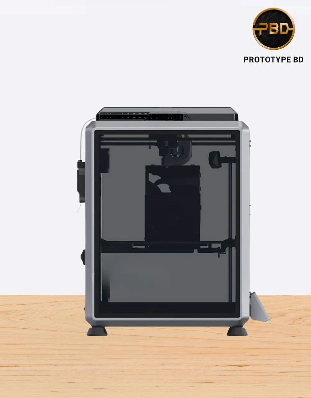 Creality K1 Max 3D Printer with AI camera, large build volume, and high-speed CoreXY printing showcased on PrototypeBD