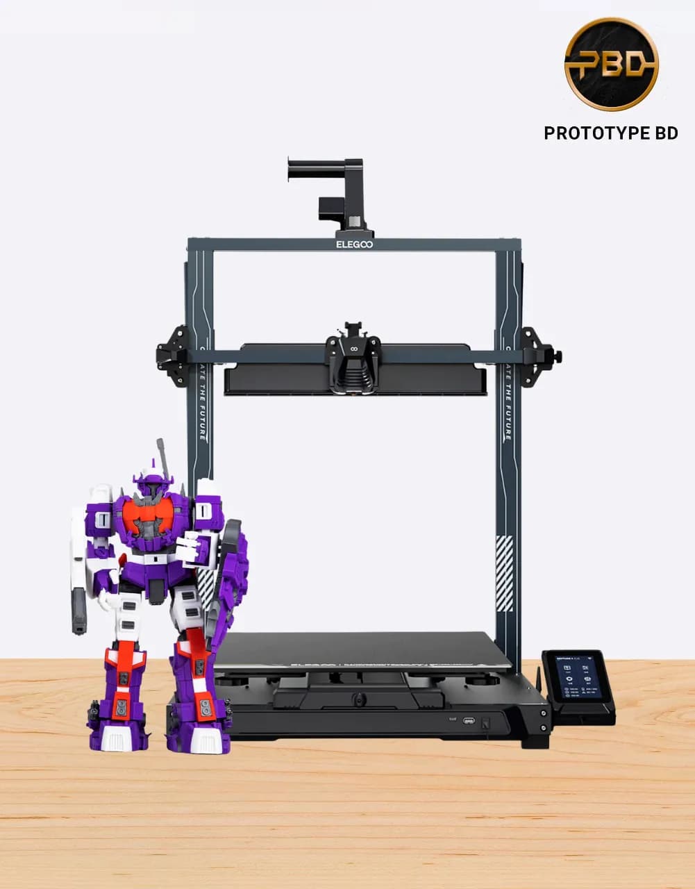 Elegoo Neptune 4 Plus 3D Printer with large build volume, Klipper firmware, and fast printing performance