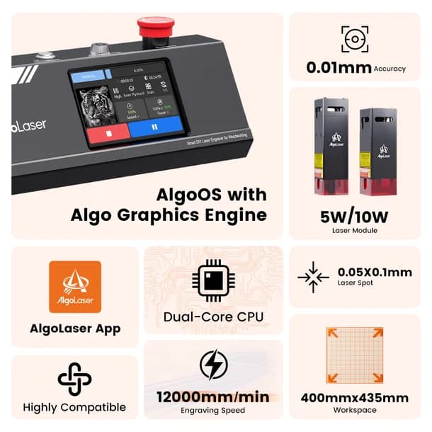 AlgoLaser DIY KIT MK2 Diode Laser Engraver 3