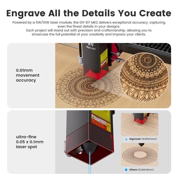 AlgoLaser DIY KIT MK2 Diode Laser Engraver 5