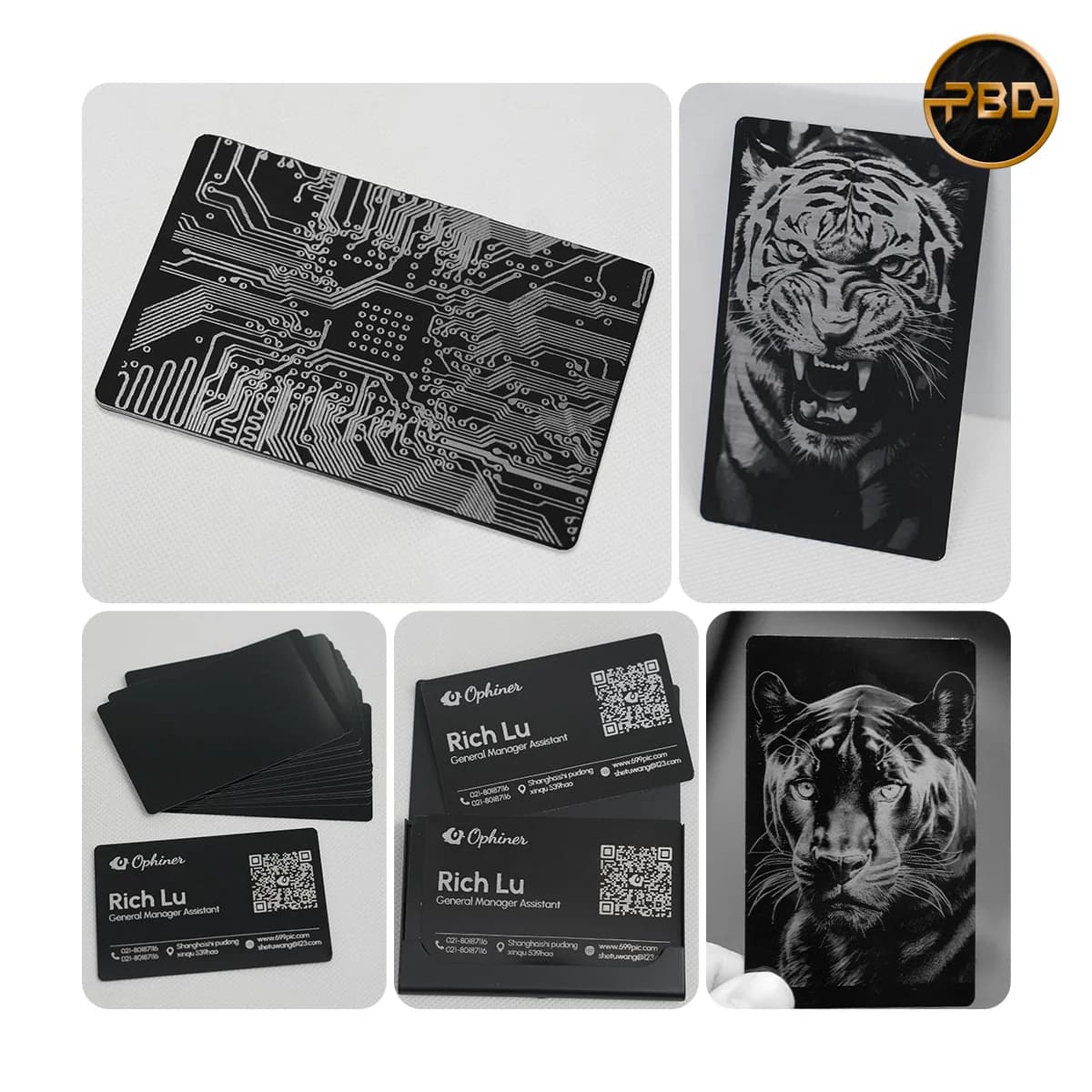 AlgoLaser Aluminium Business Cards (100 pcs)