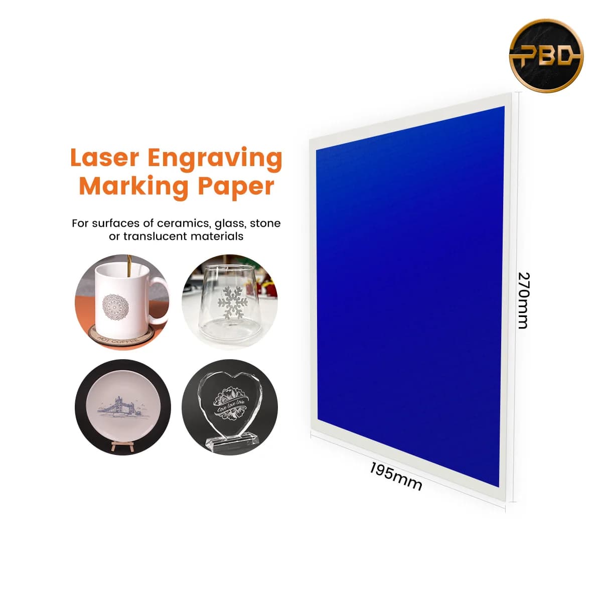 AlgoLaser Laser Marking Paper (10 pcs)