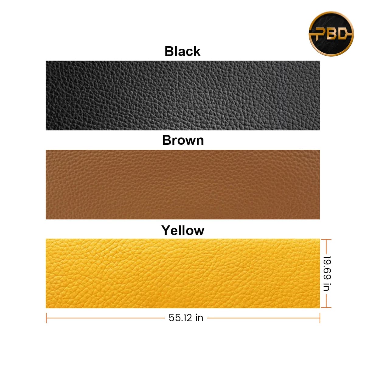 AlgoLaser PVC Leather Sheets (3 rolls, mixed colours)