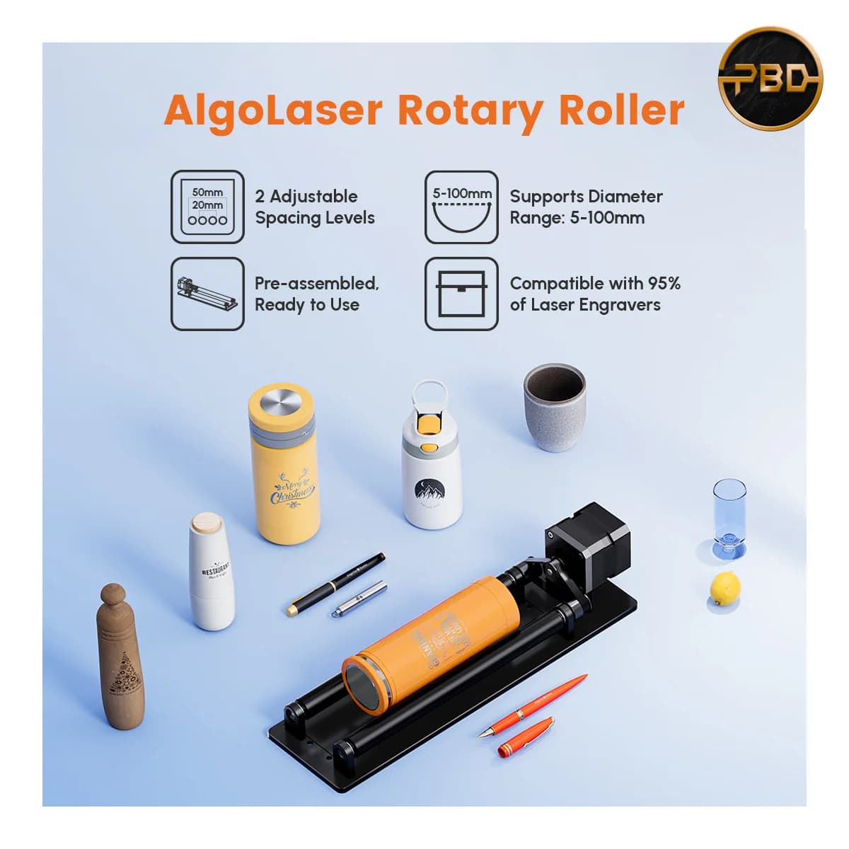 AlgoLaser Simple Rotary Roller 1.0