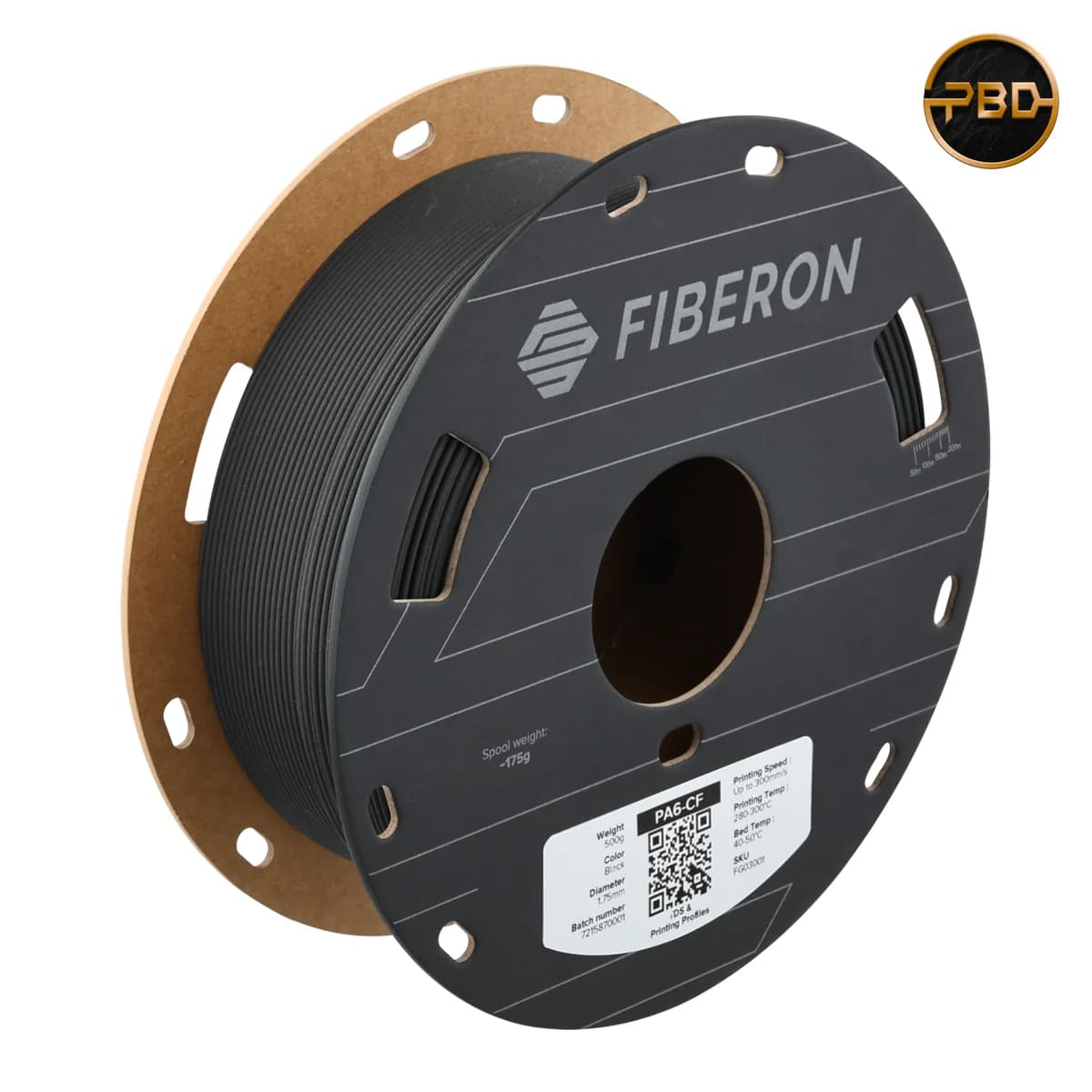 Polymaker Fiberon PA6-CF20 Filament Black