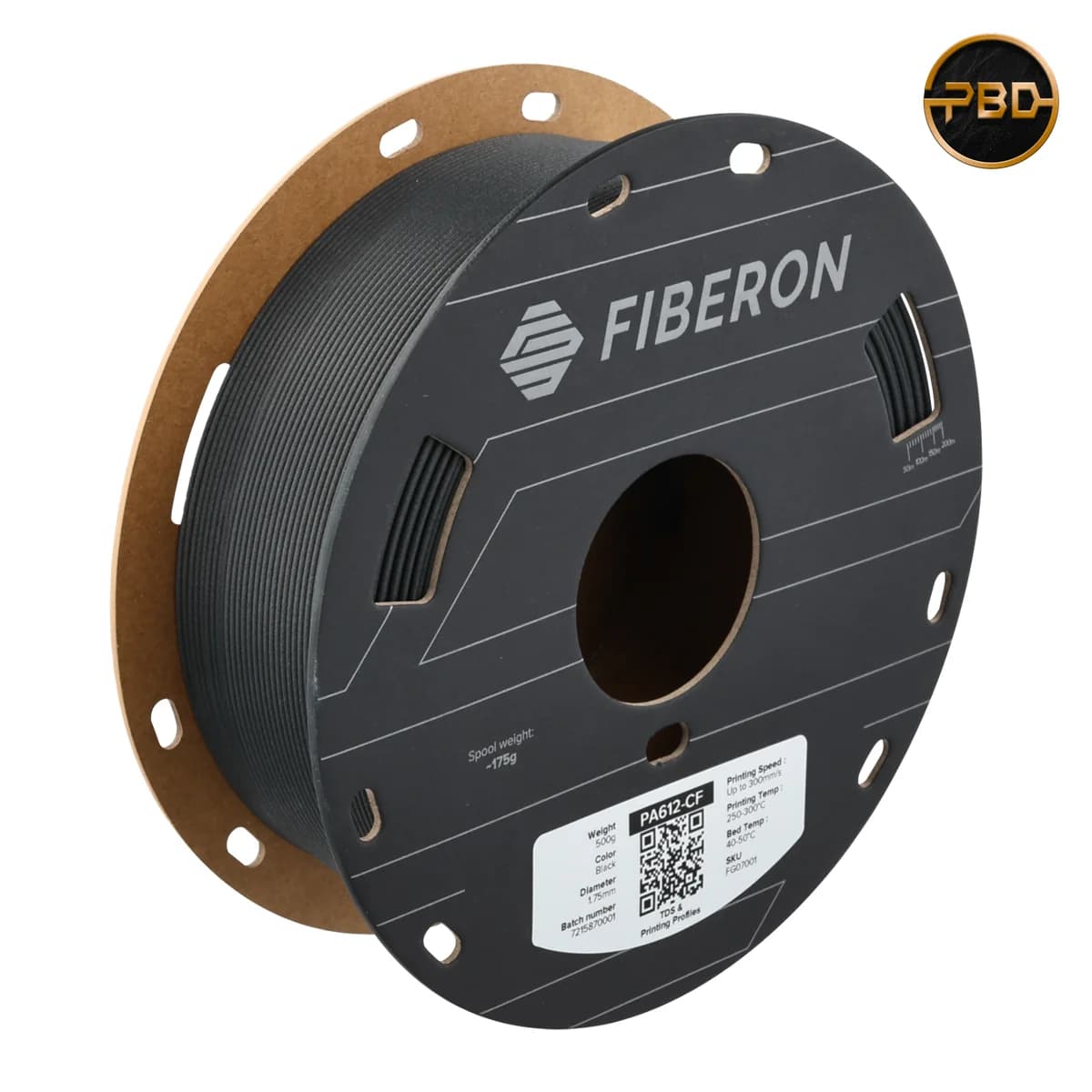 Polymaker Fiberon PA612-CF15 Filament Black