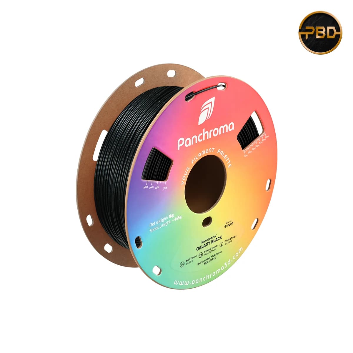 Polymaker Panchroma Galaxy & Starlight PLA Filament Galaxy Black