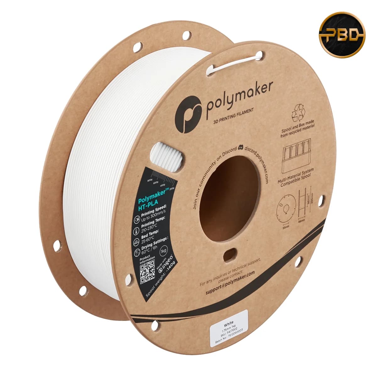 Polymaker HT-PLA Filament White
