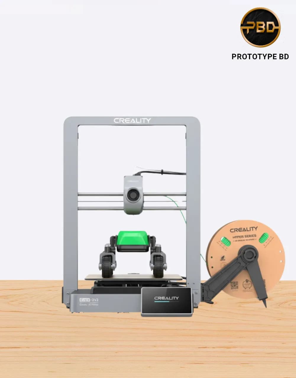 Creality Ender-3 V3 3D Printer with direct drive extruder, fast printing speed, and stable build design