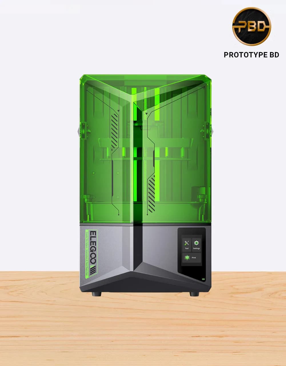 Elegoo Saturn 4 resin 3D printer with fast printing speed and high-resolution LCD