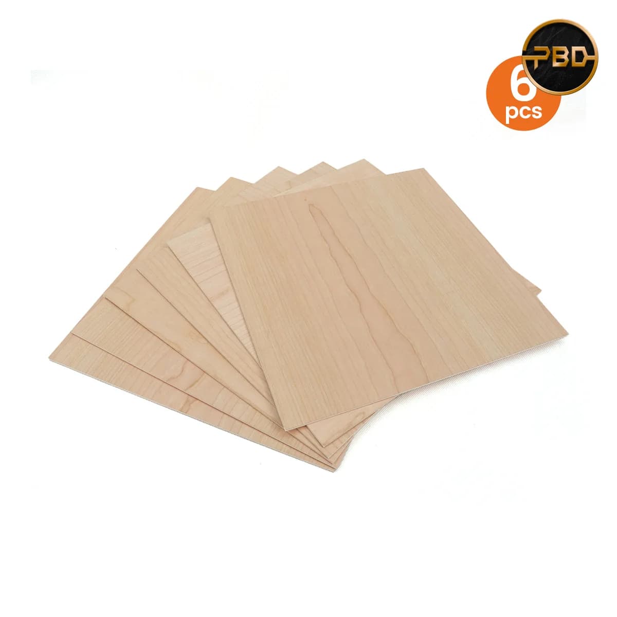 AlgoLaser Cherry Wood Plywood 300 × 300 × 3 mm (6 pcs)