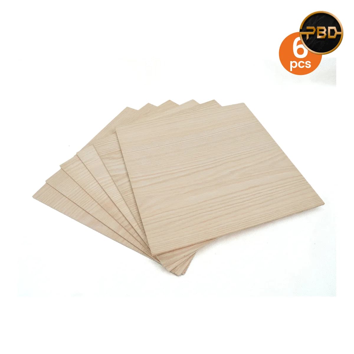 AlgoLaser Red Oak Plywood 300 × 300 × 3 mm (6 pcs)