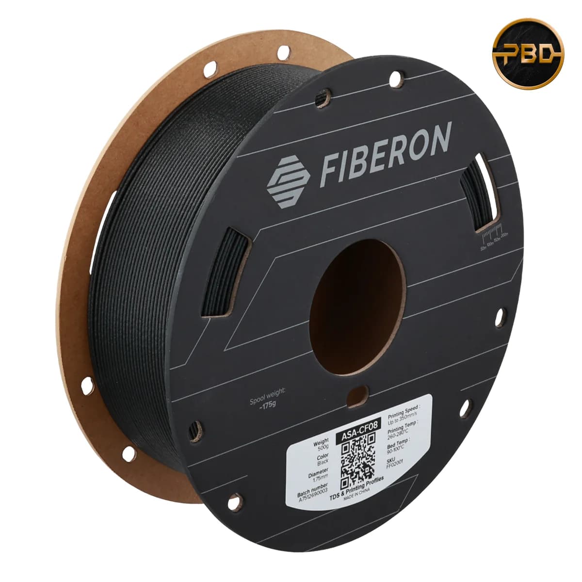 Polymaker Fiberon ASA-CF08 Filament Black