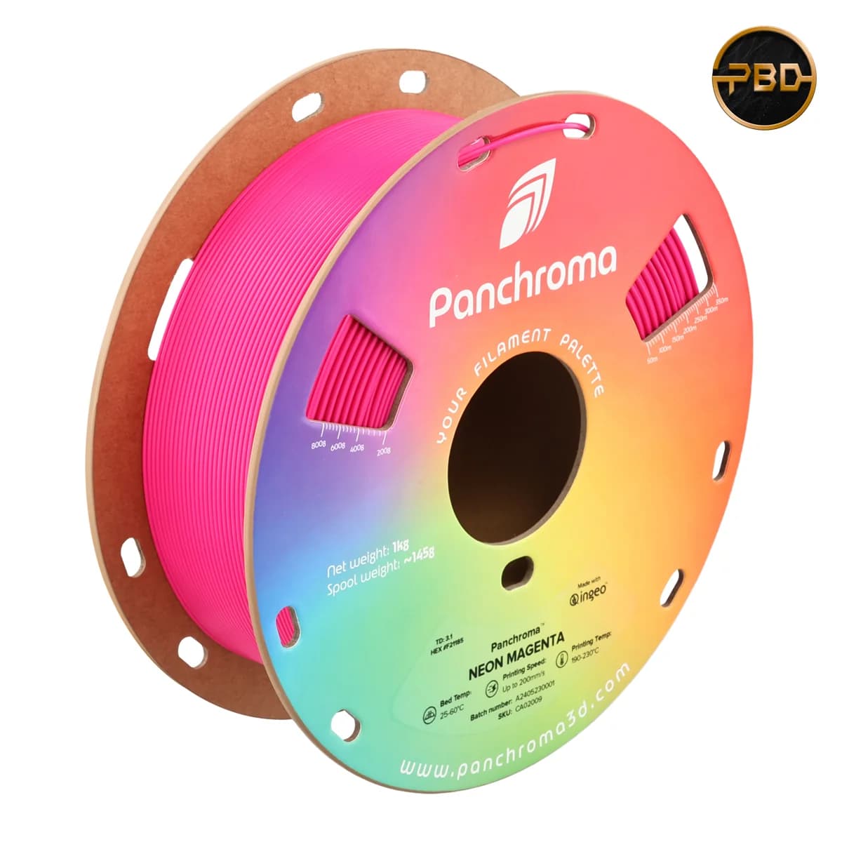 Polymaker Panchroma Neon PLA Filament Magenta
