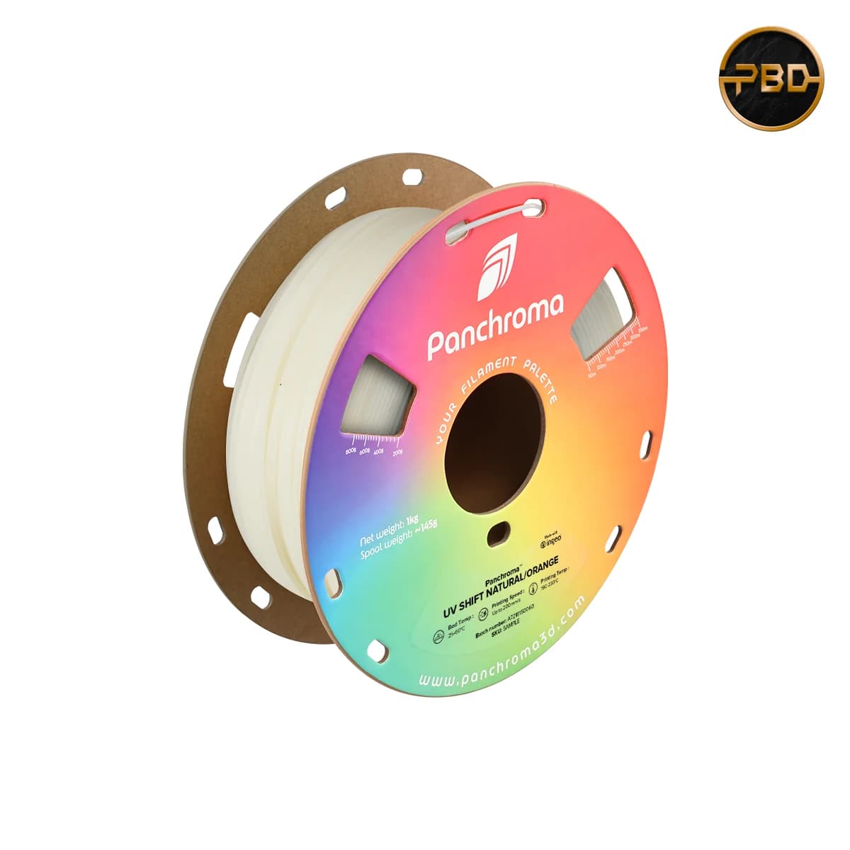 Polymaker Panchroma UV Shift PLA Filament Natural/Orange