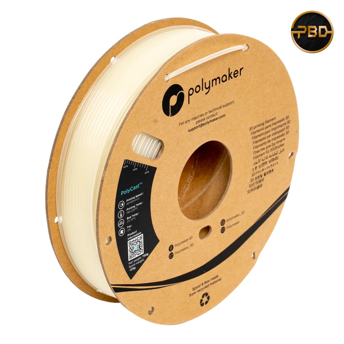 Polymaker PolyCast Filament Natural