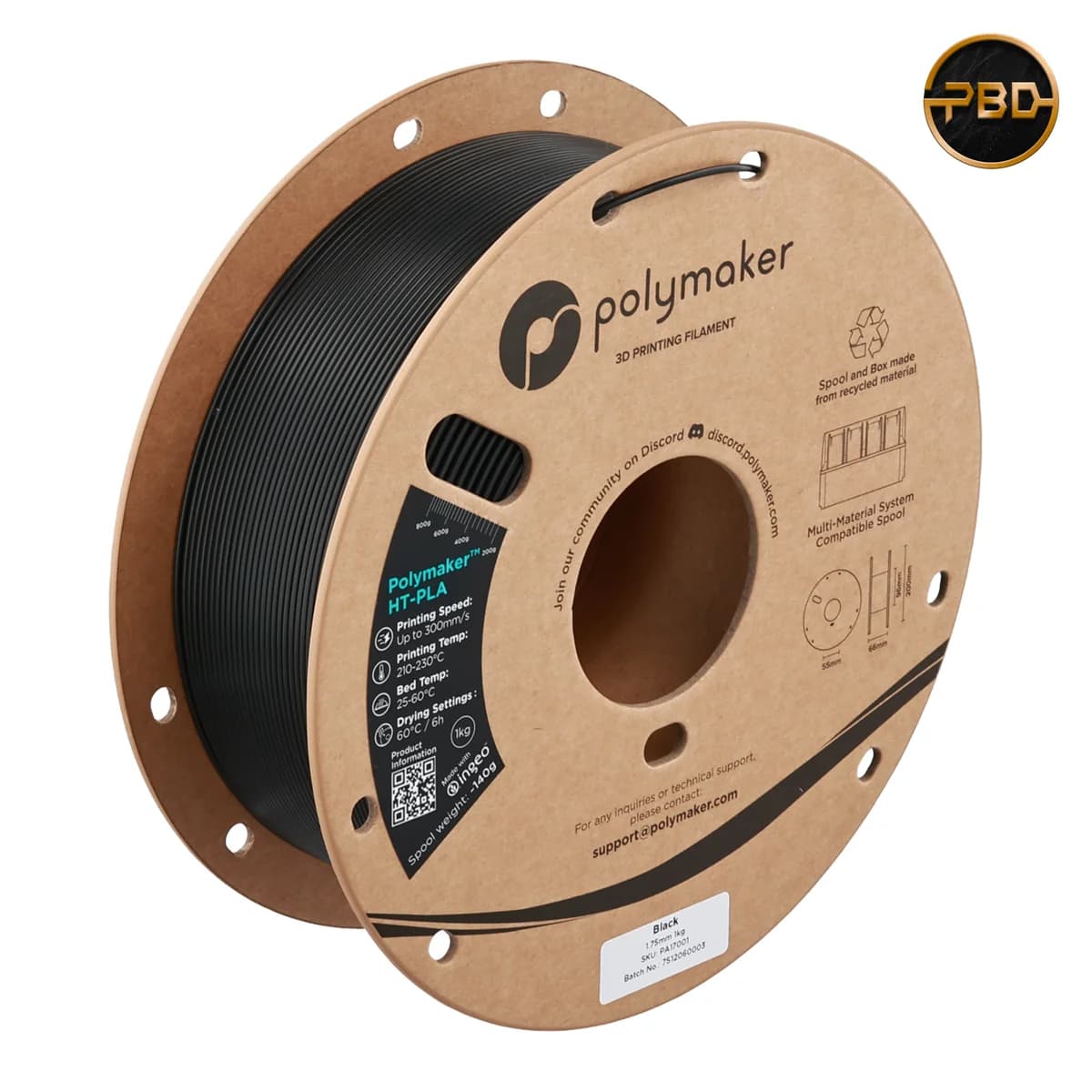 Polymaker HT-PLA Filament Black