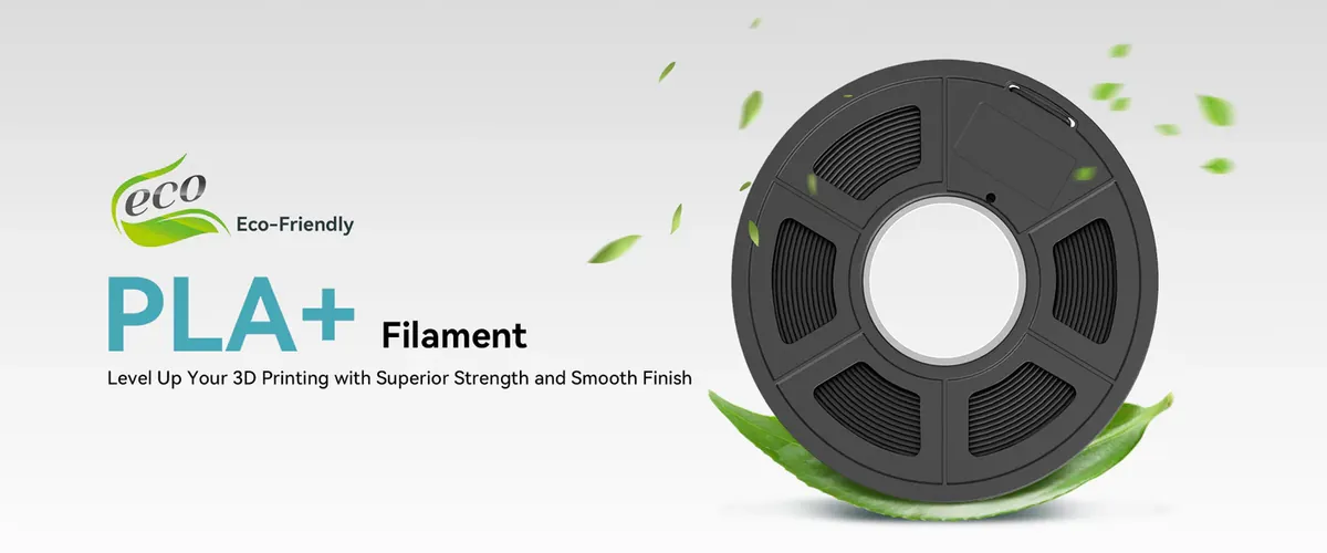 Eco-friendly PLA+ filament for clean and safe 3D printing