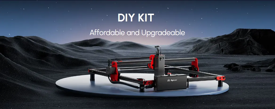 DIY kit 10W laser engraver affordable and upgradeable for wood, acrylic, leather, and crafts