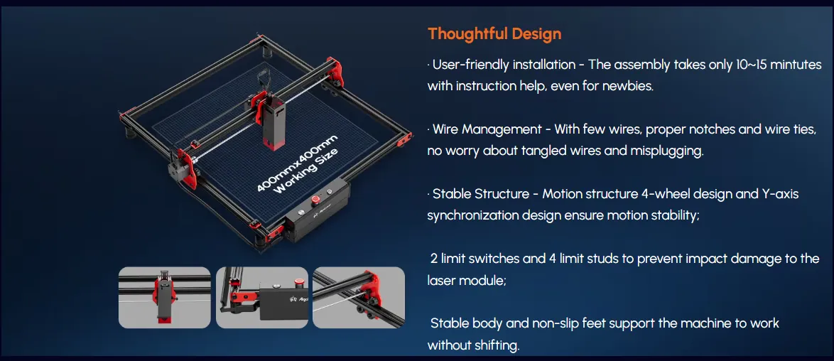 AlgoLaser DIY KIT 10W Diode Laser Engraver