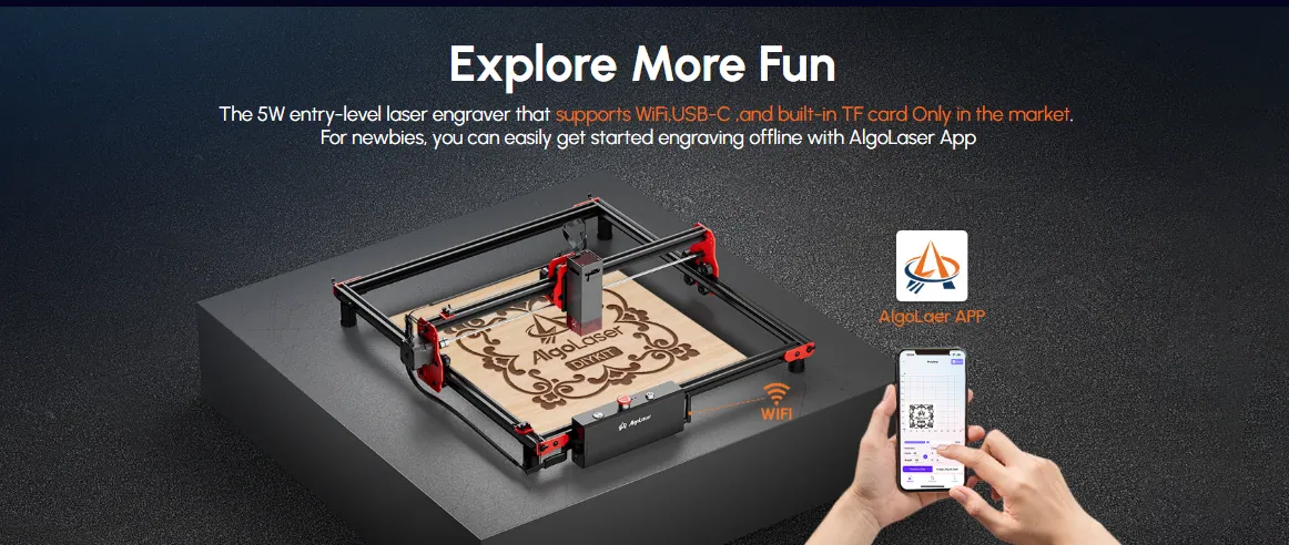 AlgoLaser DIY KIT 10W Diode Laser Engraver