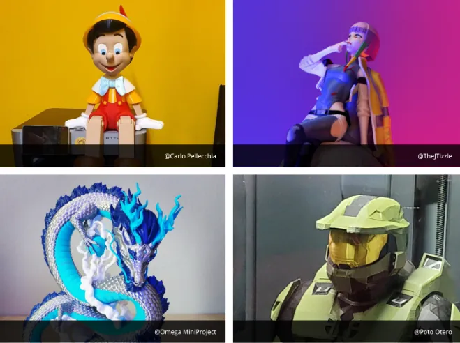 Multi-color 3D printing feature Colors & Beyond for vibrant and creative 3D models