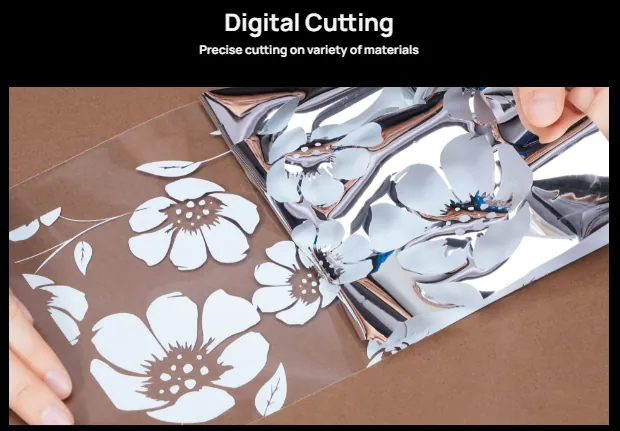 Digital cutting machine with precise cutting on wood, acrylic, leather, fabric, and plastic materials