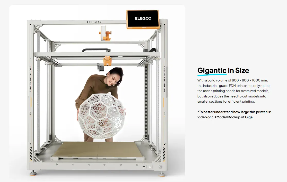 Elegoo OrangeStorm Giga 3D Printer