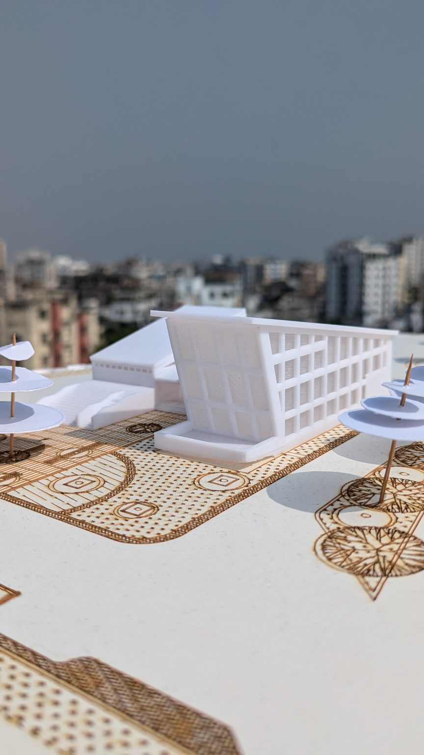 Translucent 3D printed building model