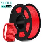 Red Sunlu 3D Printer Filament PLA+