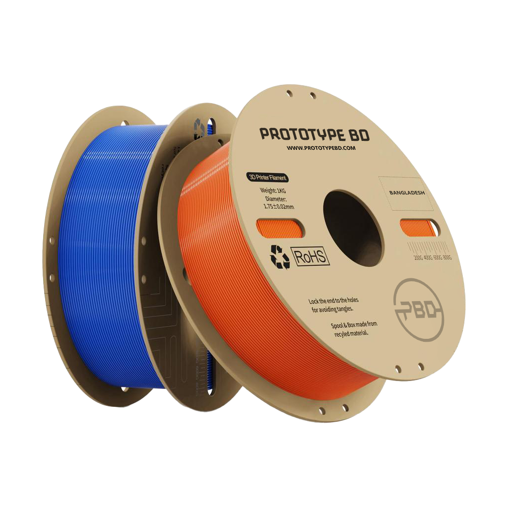 3D printer filaments in Bangladesh including PLA, ABS, PETG, and TPU materials