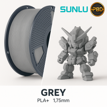 SUNLU PLA Plus Grey 3D Printer Filament 1.75mm for smooth and accurate 3D printing