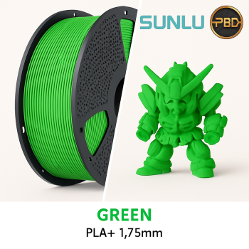 SUNLU PLA Plus Green 3D Printer Filament 1.75mm for high-quality FDM printing