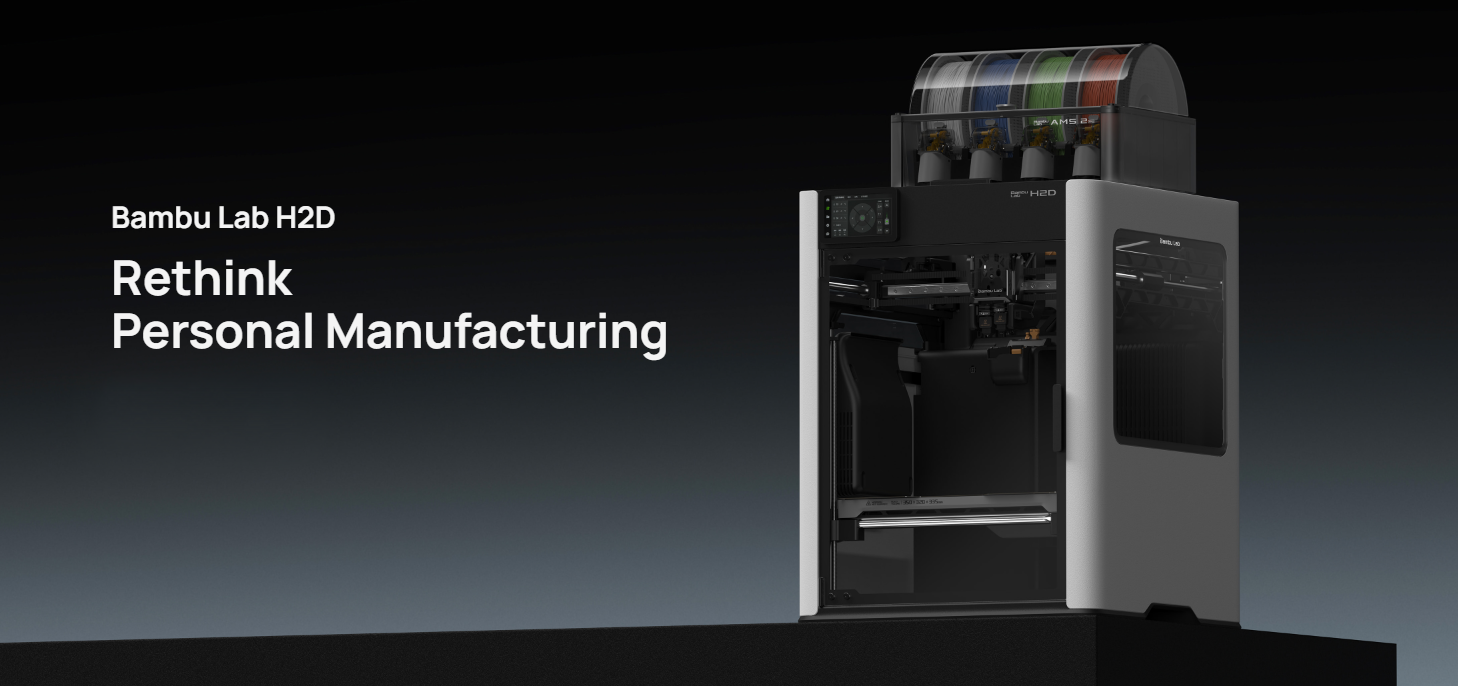 Bambu Lab H2D 3D printer redefining personal manufacturing with speed, precision, and smart features