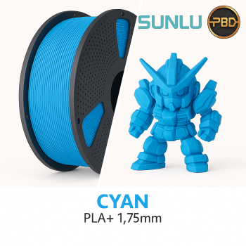 SUNLU PLA Plus Cyan 3D Printer Filament 1.75mm for Smooth Prints in Bangladesh