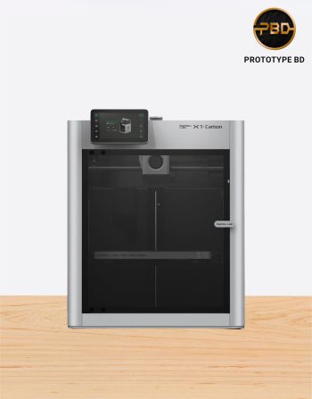 Bambu Lab X1 Carbon 3D printer with high-speed printing, multi-color AMS support, and AI features