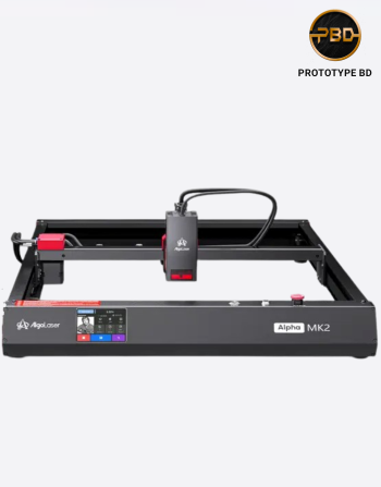 High-power 10W diode laser engraving wood with AlgoLaser Alpha MK2