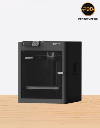 Bambu Lab P1S 3D printer with high-speed printing, enclosed design, and multi-material support