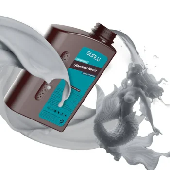 SUNLU Standard grey 3D printing resin for LCD, DLP, and UV resin printers with smooth finish